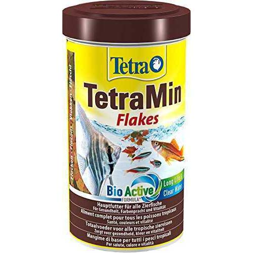 TetraMin основной корм для всех видов аквариумных рыб, хлопья, 1 л