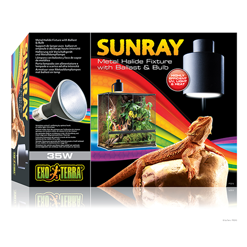 Светильник Exo Terra Sunray с балластом и лампой в комплекте до 35Вт