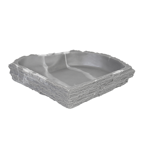 LUCKY REPTILE Кормушка-поилка угловая для рептилий "Dish Granite", 17х13,5х3см