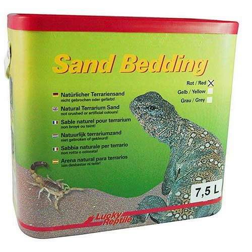 LUCKY REPTILE Песок для террариумов "Sand Bedding", красный, 7.5л