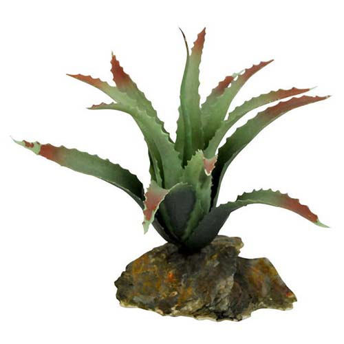LUCKY REPTILE Декоративное растение для террариума "Tillandsia", зеленое с красным, 20 см
