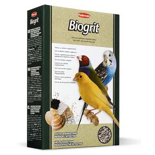 Био-песок для здорового питания декоративных птиц с витаминами и минералами Padovan Biogrit 700г