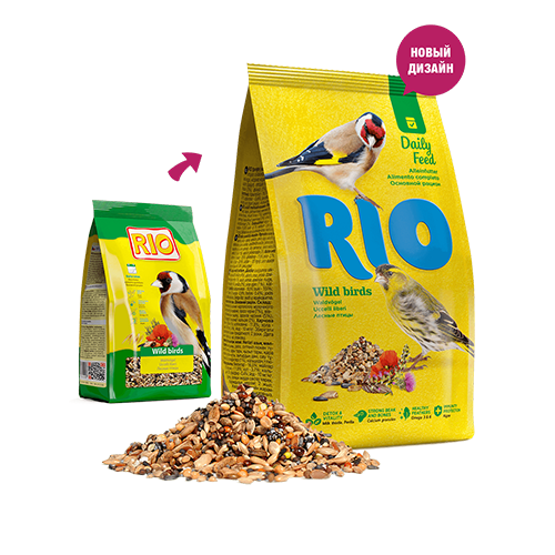 RIO Корм для лесных птиц. Основной рацион. 500 г.