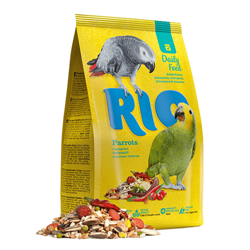 RIO Корм для крупных попугаев. Основной рацион. 500 г.