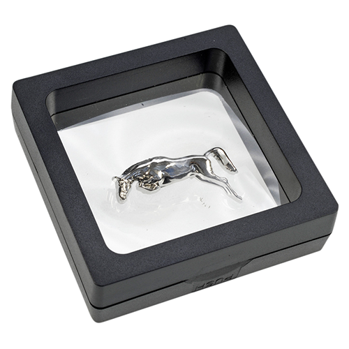 HappyROSS Брошь металлическая 3D "Конкур лошади", в коробке, 35х20мм
