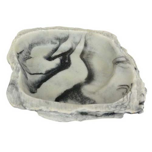 LUCKY REPTILE Кормушка-поилка для рептилий "Granite-medium" 15*12*3 см