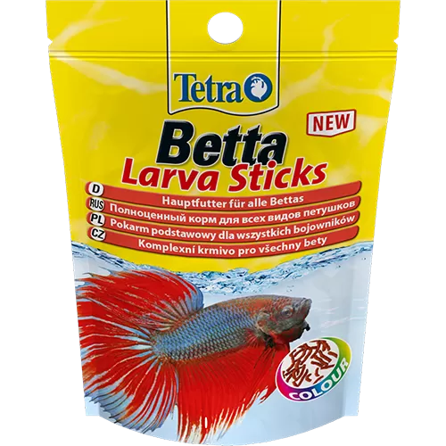 Tetra Betta LarvaSticks 5г пакет плавающие палочки