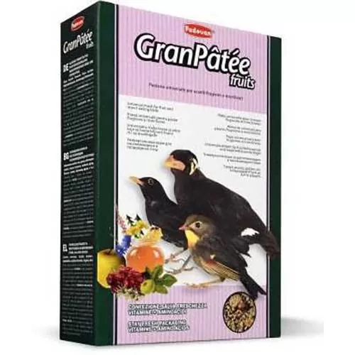 Корм для насекомоядных и плотоядных птиц GranPatee Fruits 1 кг