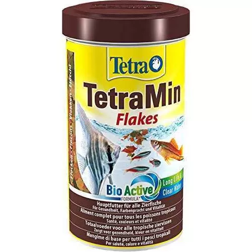 TetraMin основной корм для всех видов аквариумных рыб, хлопья, 500 мл