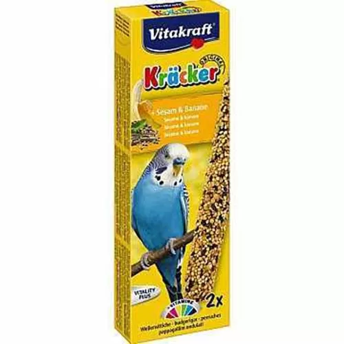 Лакомство для волнистых попугаев Vitakraft крекеры кунжут банан 2 шт